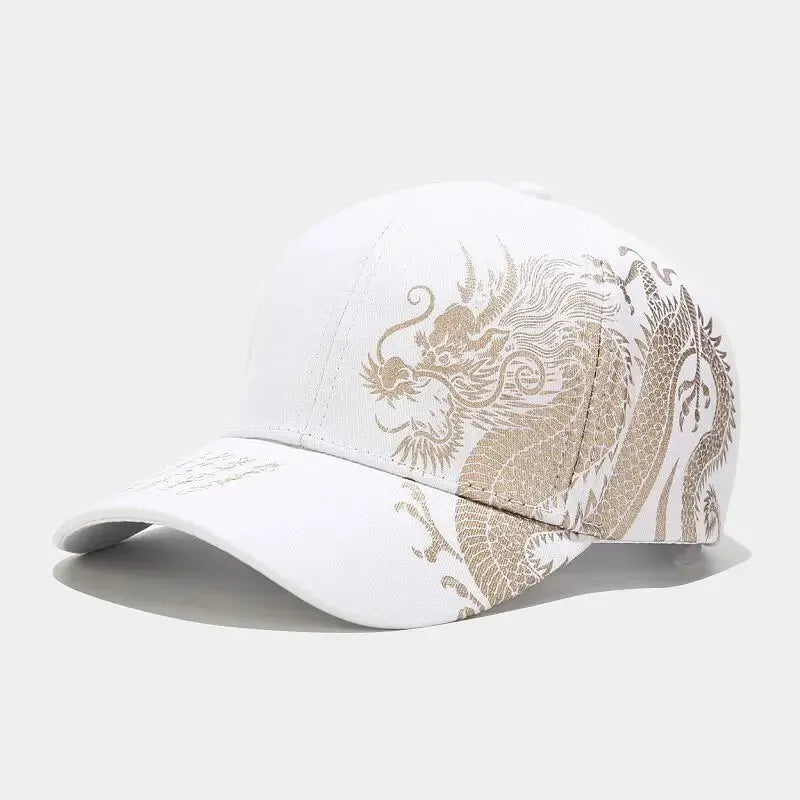 Dragon Pattern Hip-Hop Cap