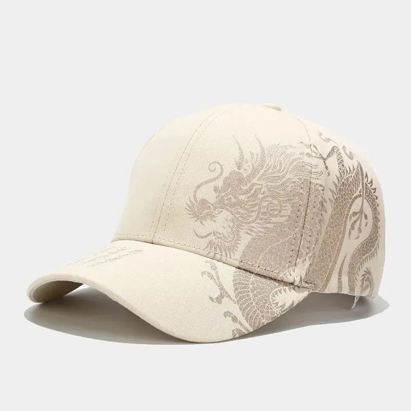 Dragon Pattern Hip-Hop Cap