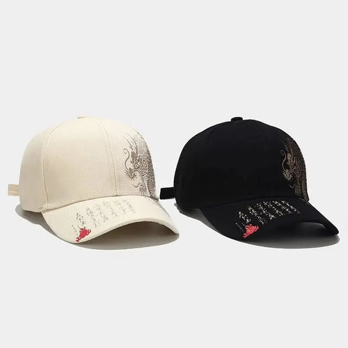 Dragon Pattern Hip-Hop Cap
