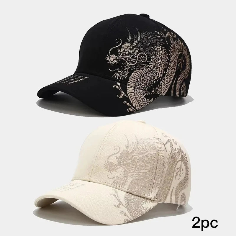 Dragon Pattern Hip-Hop Cap