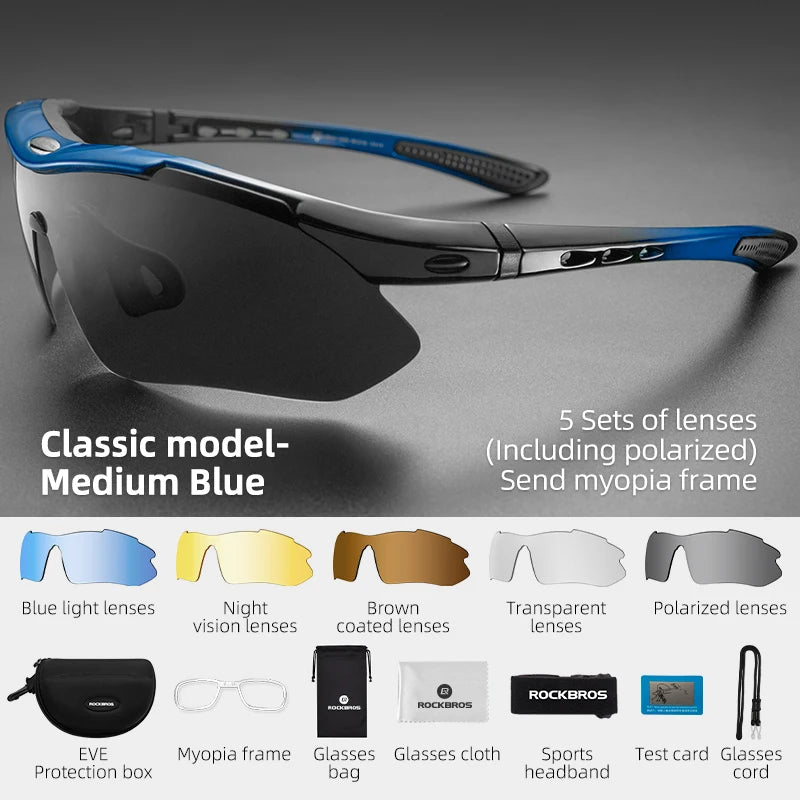 ROCKBROS Polarized Cycling Glasses