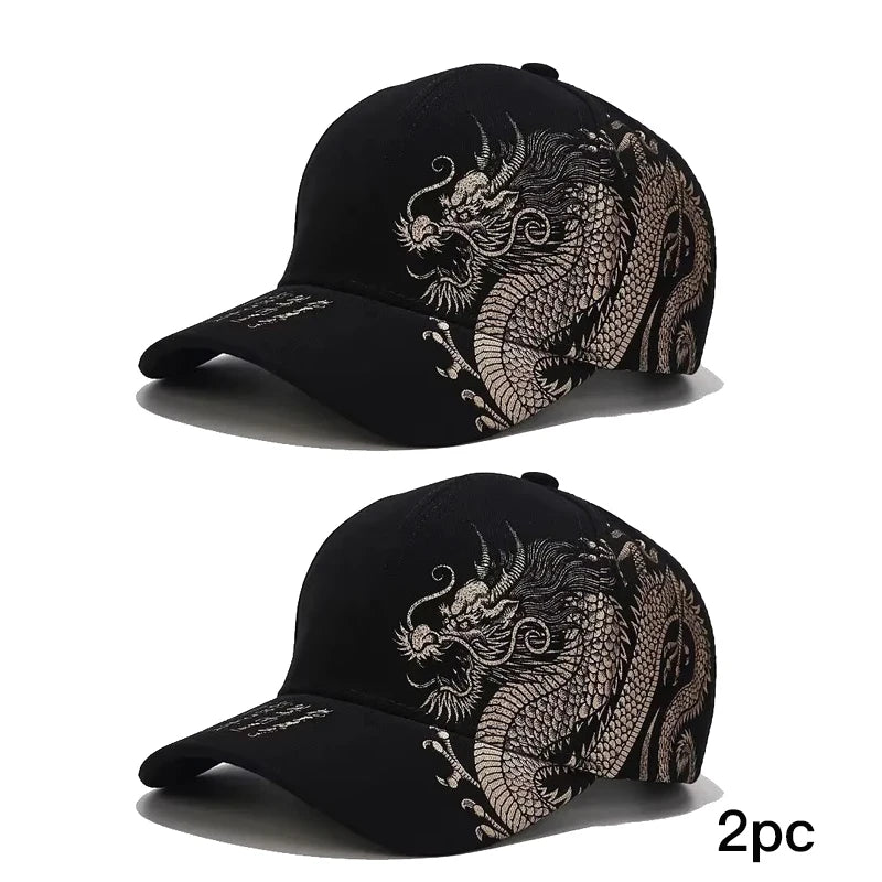 Dragon Pattern Hip-Hop Cap