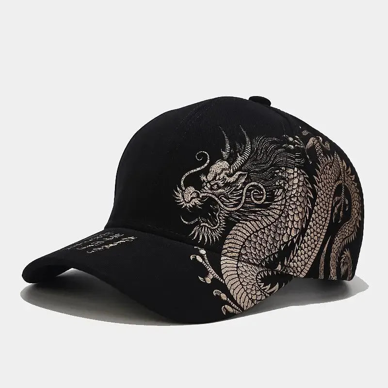 Dragon Pattern Hip-Hop Cap