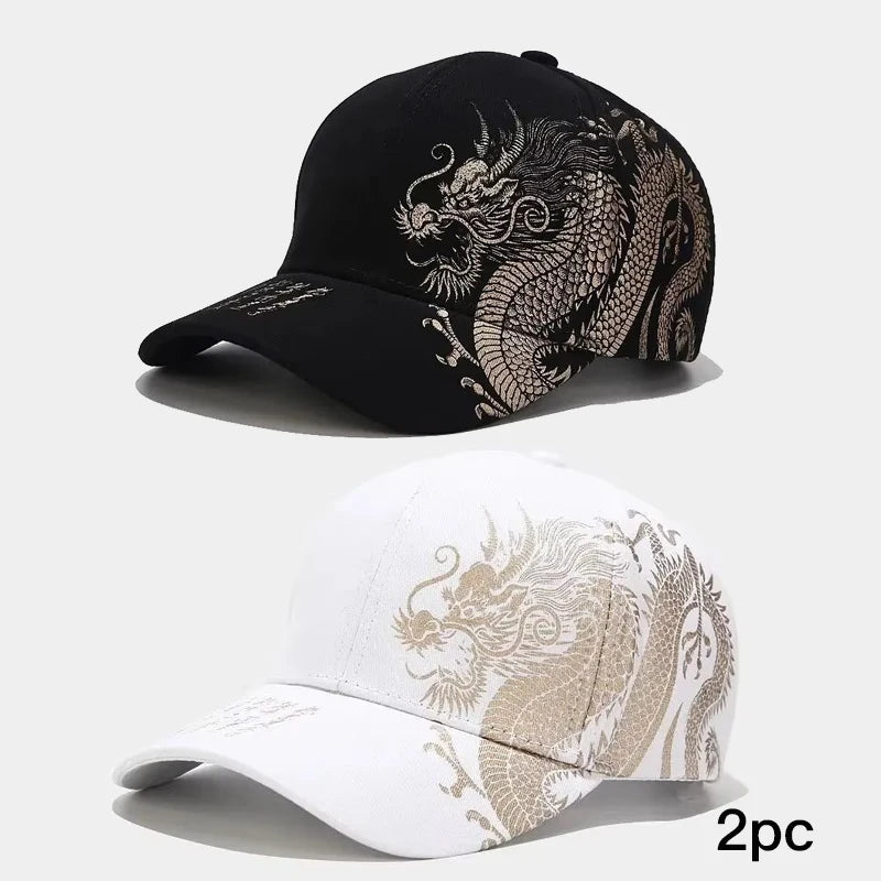 Dragon Pattern Hip-Hop Cap